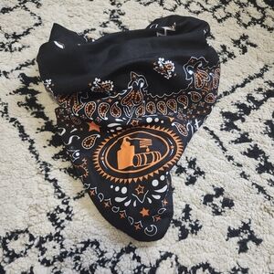 Black and Orange Bandana with Titos Design